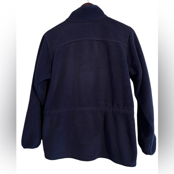 L.L. Bean fleece navy jacket new condition no size fits like‎ a large - Picture 2 of 3